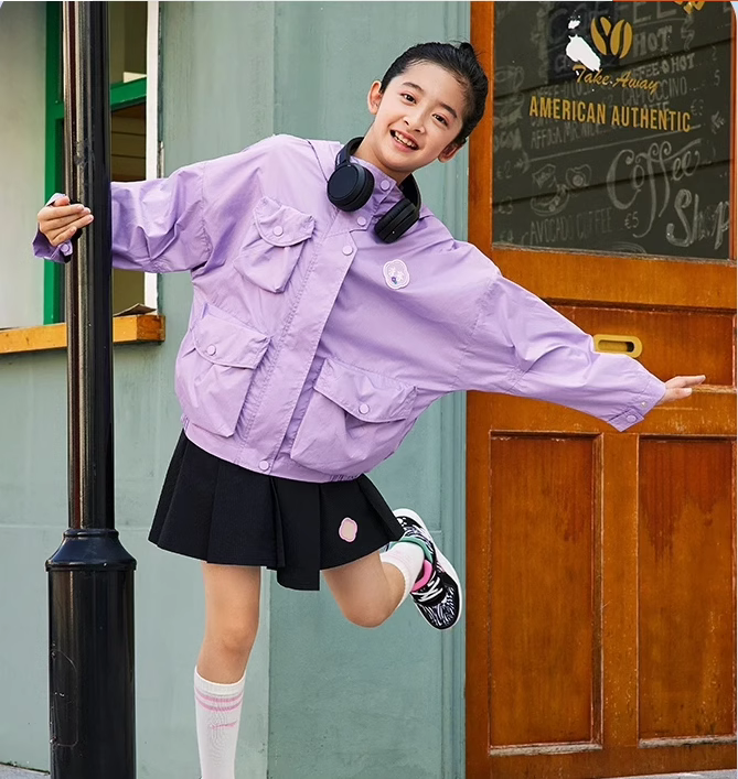 Lining/李宁正品女大童运动生活系列宽松休闲连帽运动风衣YFDS150,童装/婴儿装/亲子装,风衣,淘宝优惠券,粉丝福利购,淘宝优惠卷