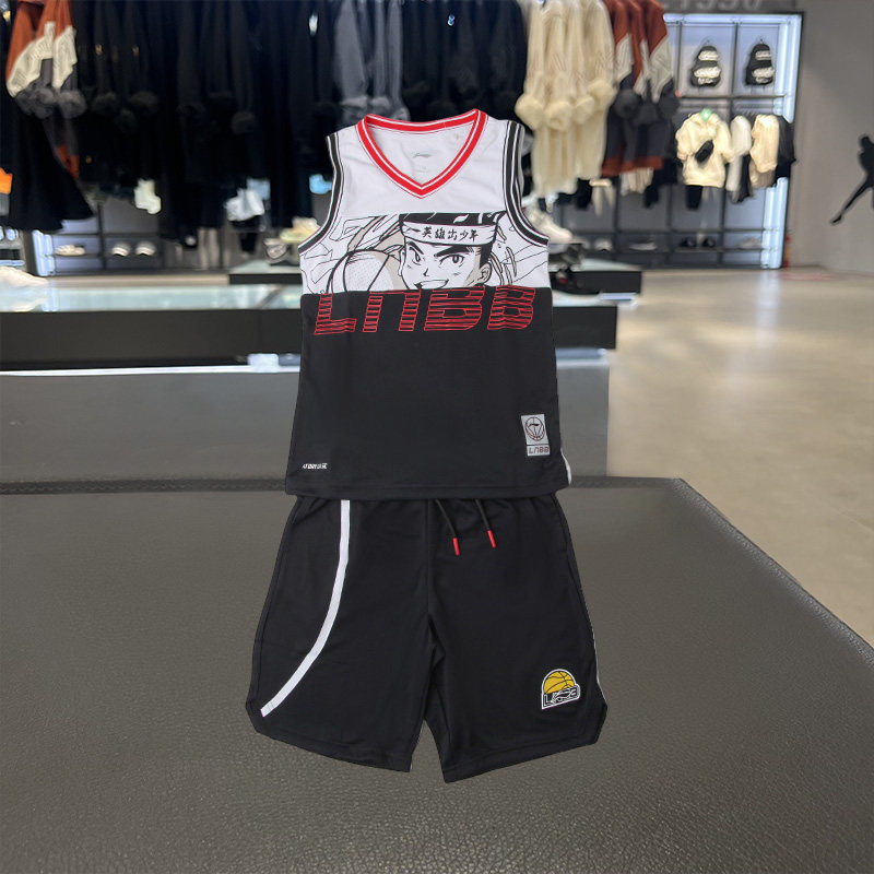 正品李宁童装夏款男童中大童速干 运动篮球套装儿童服YATS013,童装/婴儿装/亲子装,套装,淘宝优惠券,粉丝福利购,淘宝优惠卷