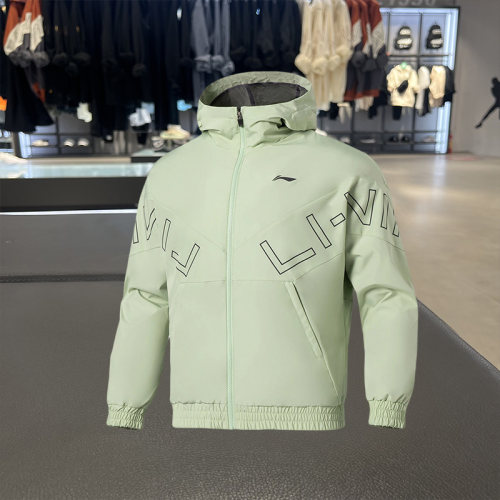 李宁外套男22春季新款健身系列连帽衫时尚休闲风衣 AFDS007-7