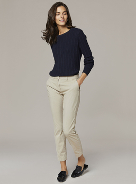 北欧JP 女款 通勤斜纹修身弹力休闲裤 3251