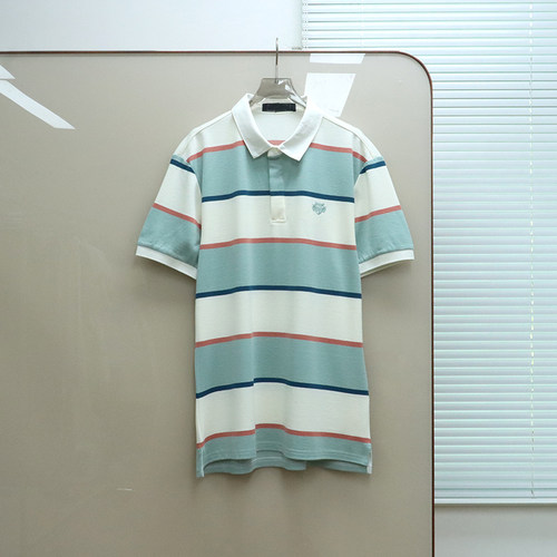 伦敦PCL 男装 翻领条纹短袖polo T恤 H593