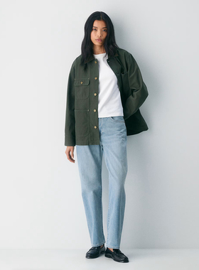 加拿大红牌DF 意大利面料蓝色洗水90年代高腰宽松牛仔裤 D868