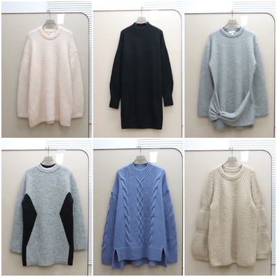 北欧风0S 女款 圆领针织连衣裙合集 F147