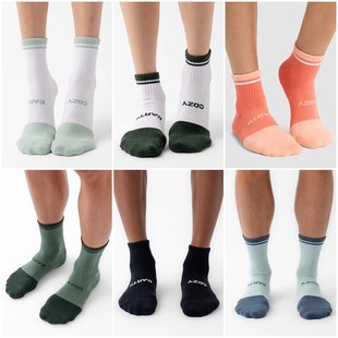 美系生活方式轻奢CE男女同款无缝毛巾底运动健身毛巾底短袜 E047