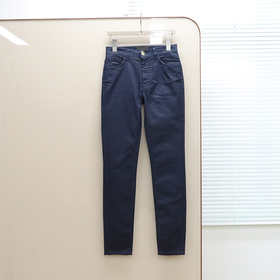 意大利奢品Tru撤柜 女款  深蓝修身弹力休闲裤 E392