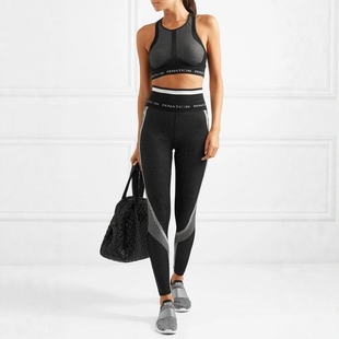 D443 羊毛混纺松紧腰刺绣运动风针织裤 澳洲运动轻奢PE 女款