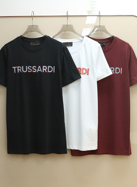 意大利奢品Tru撤柜  男款 圆领印花宽松短袖T恤 C014
