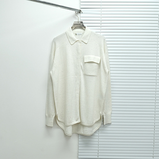 7434 美利奴羊毛翻领口袋针织衫 美系轻奢户外SW 女款