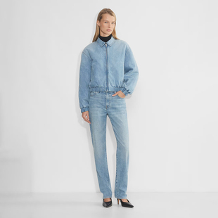 加拿大红牌DF D867 意大利面料90年代中腰塑形直筒牛仔裤