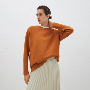 针织衫 圆领宽松长袖 D940 女款 西班牙极简设计师
