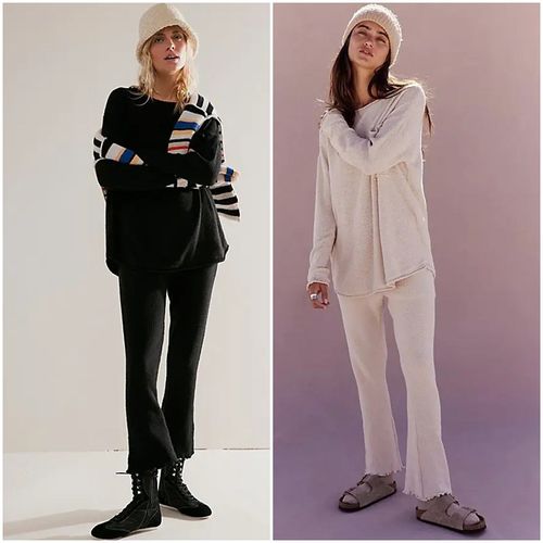 美系FP 女款 圆领针织衫针织长裤针织套装 7072