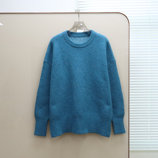 F703 圆领背提花落肩宽松针织衫 英伦户外山系PSG 女款