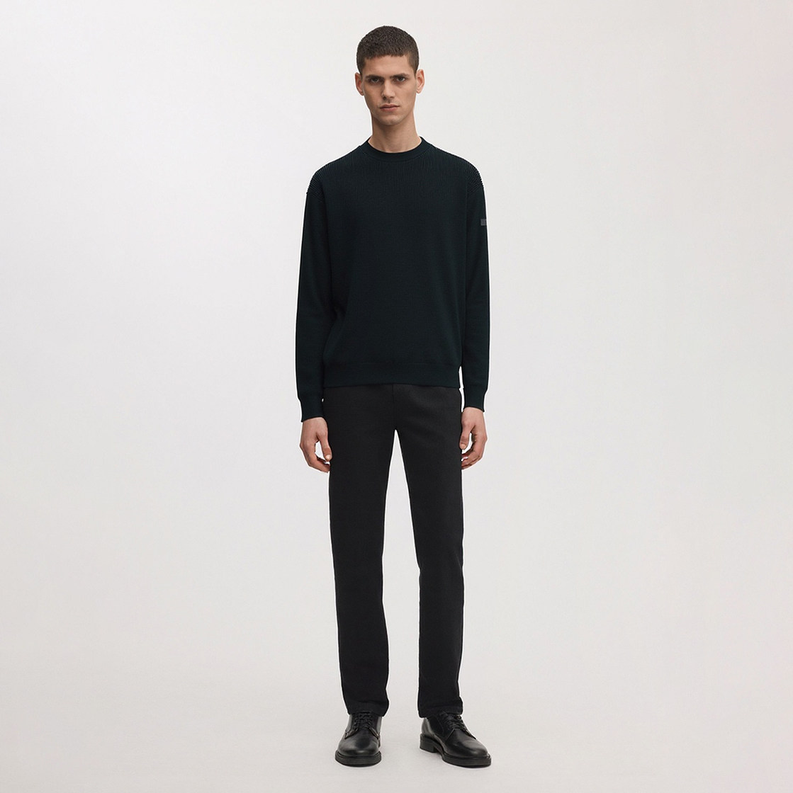 意大利海洋运动轻奢RR 男款 轻质圆领罗纹长袖针织衫 E263