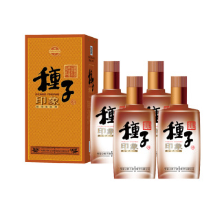 浓香型白酒 50度 460ml 金种子 整箱装 柔和种子酒 4瓶 种子印象