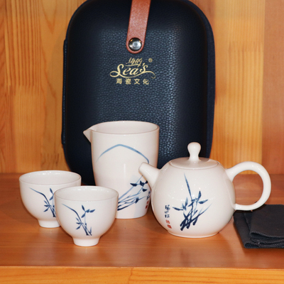 海瓷抗菌活水易洁便携茶具套装