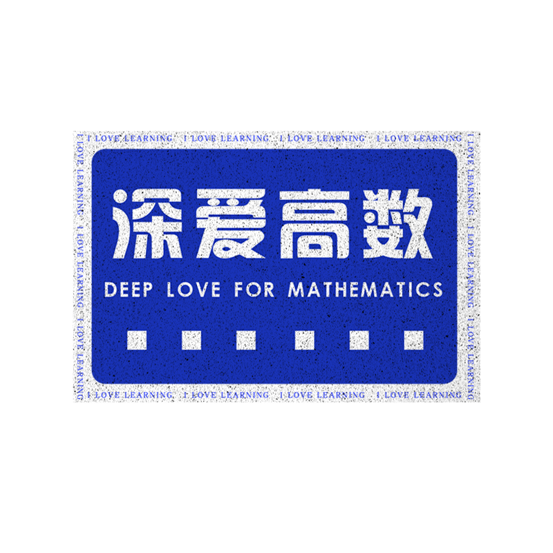 深爱高数沉迷学习文字丝圈地垫