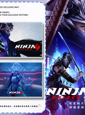 忍者龙剑传4游戏NINJA GAIDEN硅藻泥地垫玄关入户进门口脚垫子