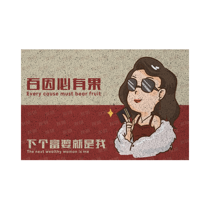 迟早是个小富婆赚钱要紧丝圈地垫