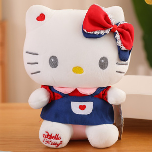 凯蒂猫学院Style女仆背包可爱猫咪公仔玩偶毛绒玩具 HelloKitty正版