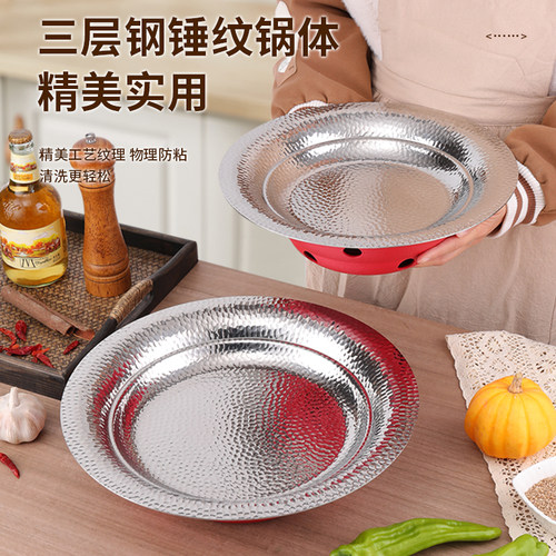 不锈钢鱼头锅牛蛙炉蟹煲盆酒精炉