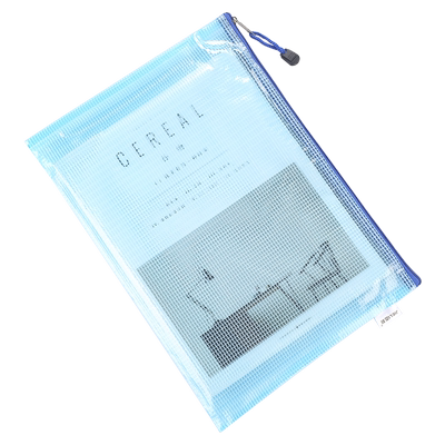 透明塑料网格防水防潮办公文件袋