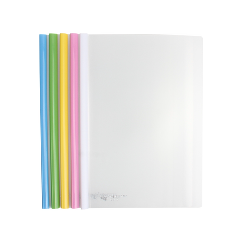 抽杆夹a4拉杆夹横版透明塑料加厚水滴杆B5竖版A5作业本封面书夹子学生用书皮多功能书皮简历资料收纳档文件夹