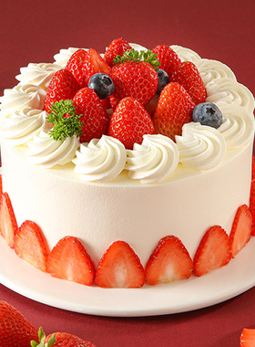 味多美天然奶油蛋糕草莓公主 北京同城配送