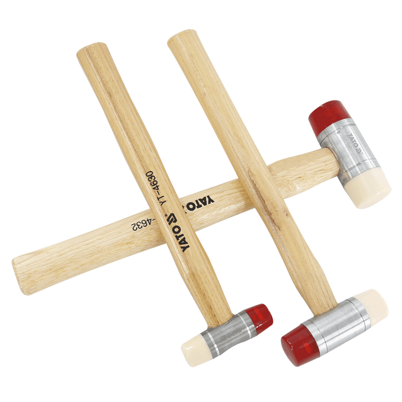 YATO橡胶锤可换头牛筋锤皮榔头尼龙安装锤贴瓷砖敲打橡皮锤子