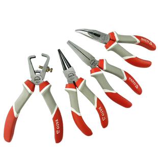 YATO弯嘴钳平口钳子鸟嘴钳弯嘴钳子圆嘴钳剥线钳鸭嘴钳扁嘴钳