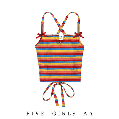 设计感修改吊带复古背心