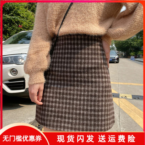 复古半身裙a字裙短裙子港味