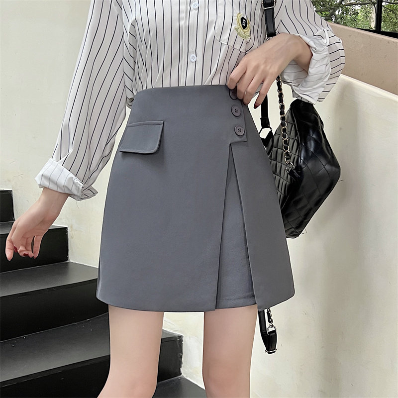 大码西装休闲A字裙半身裙女夏款新款高腰显瘦防走光包臀短裙,女装/女士精品,半身裙,淘宝优惠券,粉丝福利购,淘宝优惠卷