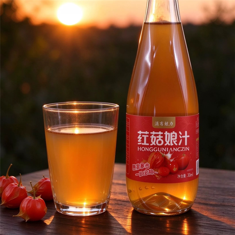 长白山红姑娘汁玻璃瓶350ml×6瓶