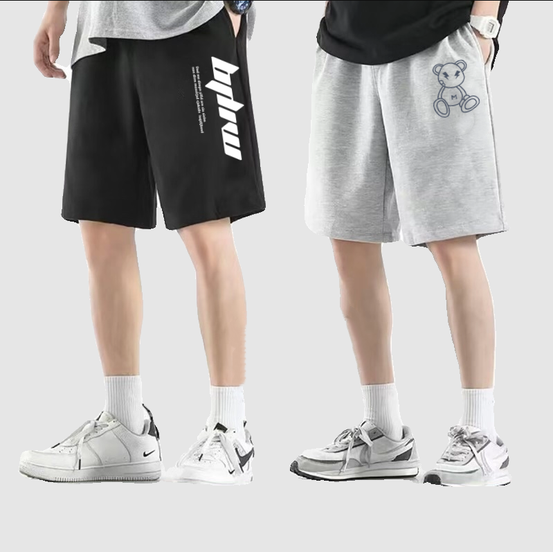 短裤男士夏季潮牌新款宽松休闲五分中裤ins潮流透气速干运动马裤,男装,短裤,淘宝优惠券,粉丝福利购,淘宝优惠卷