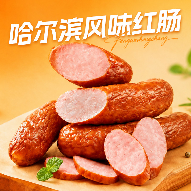 道台府哈尔滨风味红肠正宗东北特产熟食香肠火腿零食