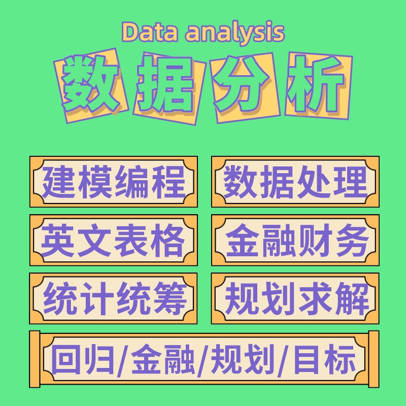 英文代做VBA宏编程规划求解Excel财务数据分析regression回归分析