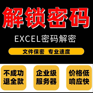 vba解密码 pdf编辑word文件ppt加密rar压缩包wps解除excel表格密码