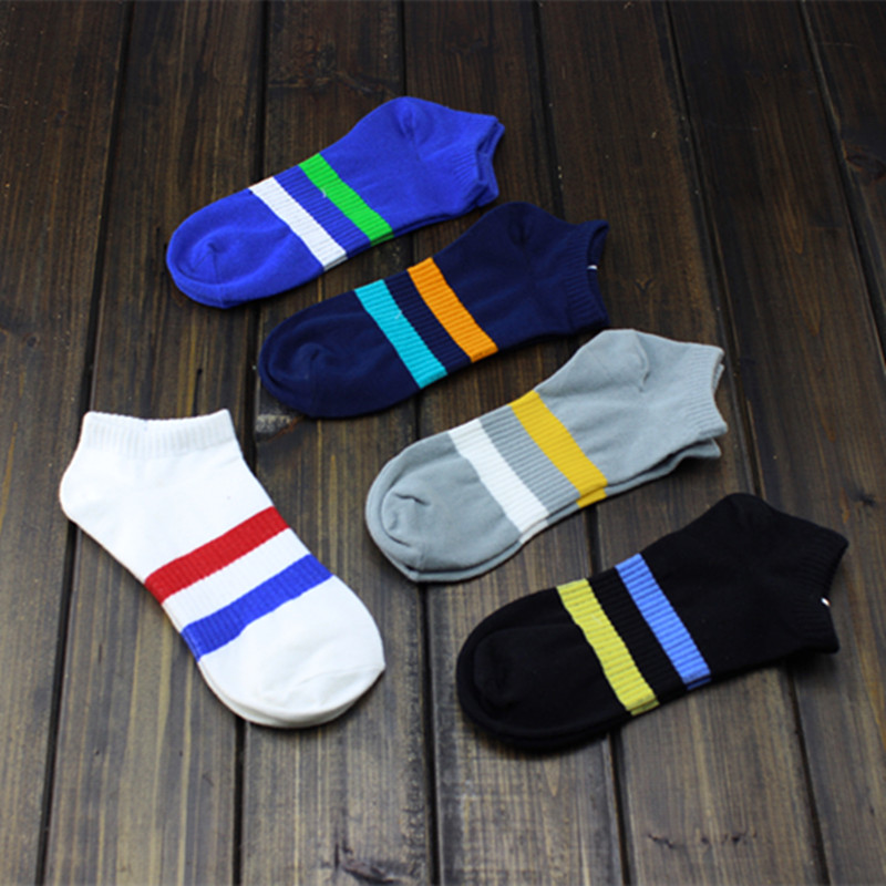 秋条纹二杠袜原宿韩版两条杠短袜夏季薄款纯棉短筒运动男士袜子潮,女士内衣/男士内衣/家居服,短袜,淘宝优惠券,粉丝福利购,淘宝优惠卷