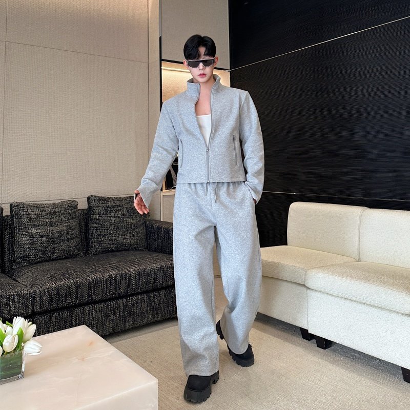 韩版舒适区立领卫衣宽松阔腿卫裤时尚软糯慵懒INS休闲套装P195，男装卫衣，星座1009（原B233）