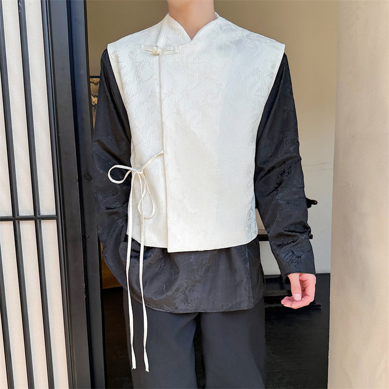 新中式提花马甲P95,男装背心/马甲,星座1009（原B233）
