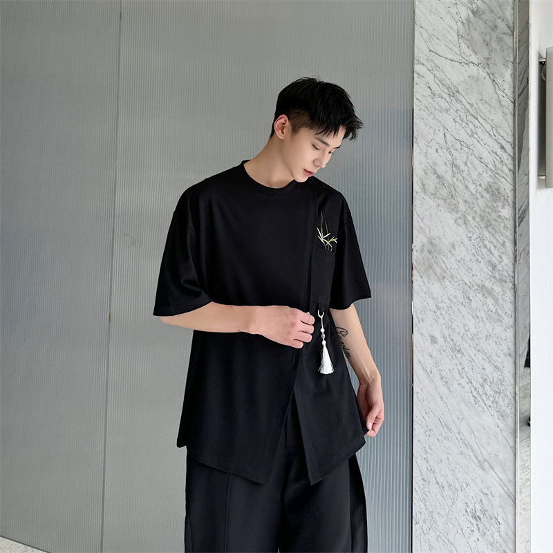 夏季风绣花短袖男P65，男装T恤，星座1009（原B233）