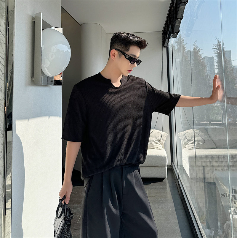 夏季超舒服透气海岛旅游风宽松半袖男禁欲系韩版发型师T袖P55,男装T恤,星座1009（原B233）