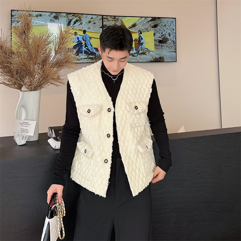 韩版毛绒马甲上衣男P85，男装背心/马甲，星座1009（原B233）