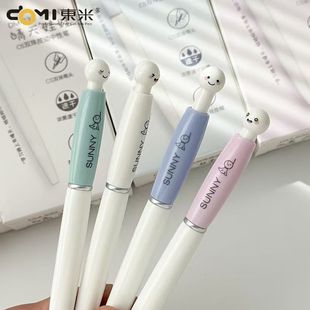 东米632晴天娃娃按动中性笔ins高颜值学生可爱刷题0.5速干黑笔