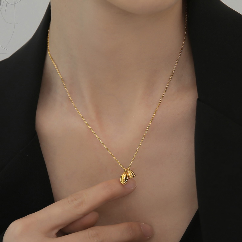 金色吊坠百搭轻奢设计感锁骨链