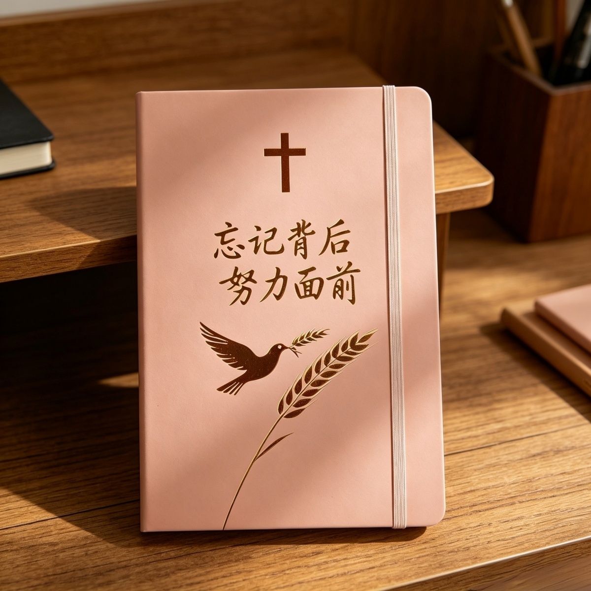 松柏之家A5日历款笔记本读书手账本日记本忘记背后努力面前记事本