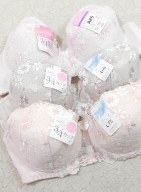 W207新款内衣女中厚钢托小胸聚拢日系性感蕾丝花性感舒适杯里文胸