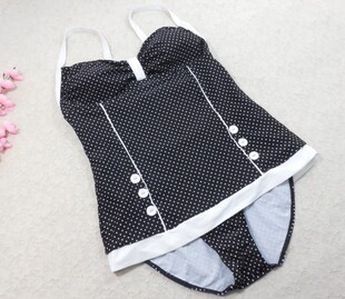 遮肚显瘦裙式 连体大尺码 女连体温泉泳衣 高品质时尚 F618外贸原单