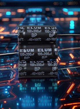 100V200UF 100V ELUM 中低音分频 无极BP轴向卧式 电解电容 16X37