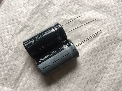 25V6800UF 全新原装台湾凯美 滤波电解电容 6800UF25V规格：18X35